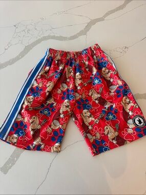 Boys small lacrosse shorts Flow Society slinky dog